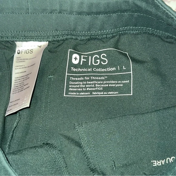 Figs Yola High Waisted 2.0 British Racing Green - Picture 3 of 4